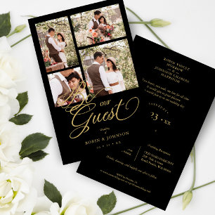 Script de Rico de Colagem de Tendência Preta do Or