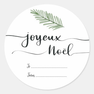 Script de Tipografia de Noel do Joyeux Etiqueta