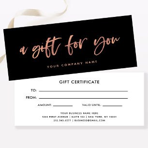 Script Dourado do Rosa moderno Certificado de Pr