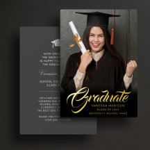 Script Elegante | Anúncio de Foto de Formando Mode