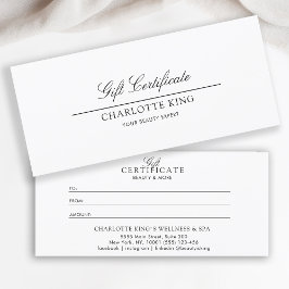 Script Elegante | Certificado de Oferta Comercial
