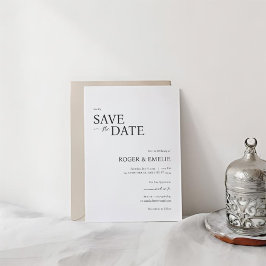 Script Elegante Clássico Casamento Salve o Cartão