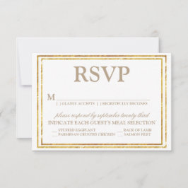 Script Elegante e RSVP de Casamento de Fronteira D