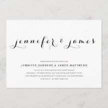 Script Elegante Simples | Convite para casamento m