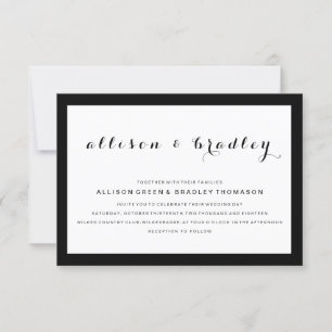 Script Elegante Simples  Convite para Casamento Mo