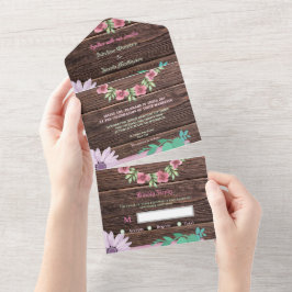 Script floral russo de madeira