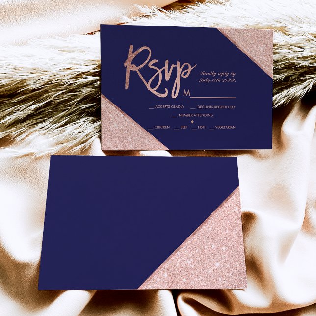 script glitter rosa dourado marinho azul rsvp casa (Criador carregado)