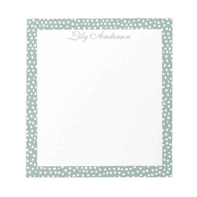 Script Mini com manchas no Bloco de Notas Minty (Frente)