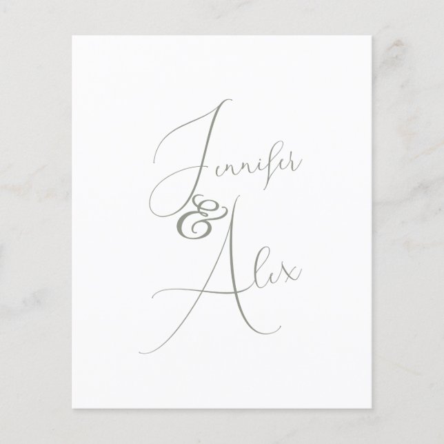 Script Minimalist Photo Collage Thank You Cards (Frente)
