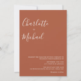 Script Minimalista de Assinatura Convite de Casame