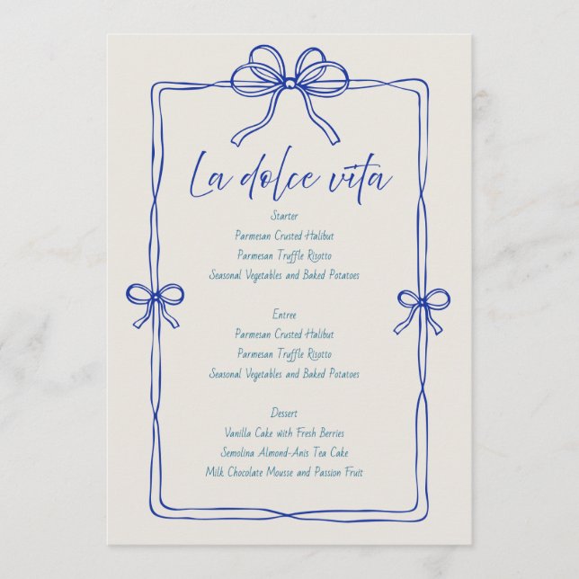Script Minimalista Moderno | Menu Casamento (Frente)