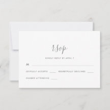 Script Moderno com Ponto Casamento Rsvp