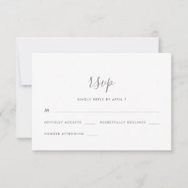 Script Moderno com Ponto Casamento Rsvp