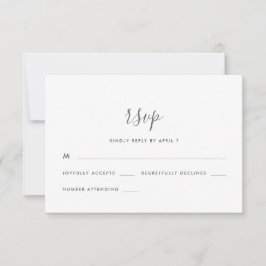 Script Moderno com Ponto Casamento Rsvp