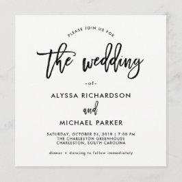 Script Moderno | Convite De Casamento