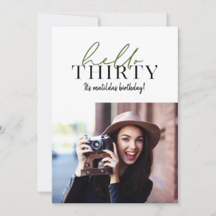 Script moderno e aniversário de 30 anos geométrico