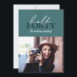 Script moderno e aniversário de 40 anos geométrico<br><div class="desc">Script moderno e convite de aniversário de 40 anos geométrico. Padrão geométrico do dorso. A cor pode ser alterada. design de tendências moderna na moda</div>