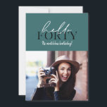 Script moderno e aniversário de 40 anos geométrico<br><div class="desc">Script moderno e convite de aniversário de 40 anos geométrico. Padrão geométrico do dorso. A cor pode ser alterada. design de tendências moderna na moda</div>