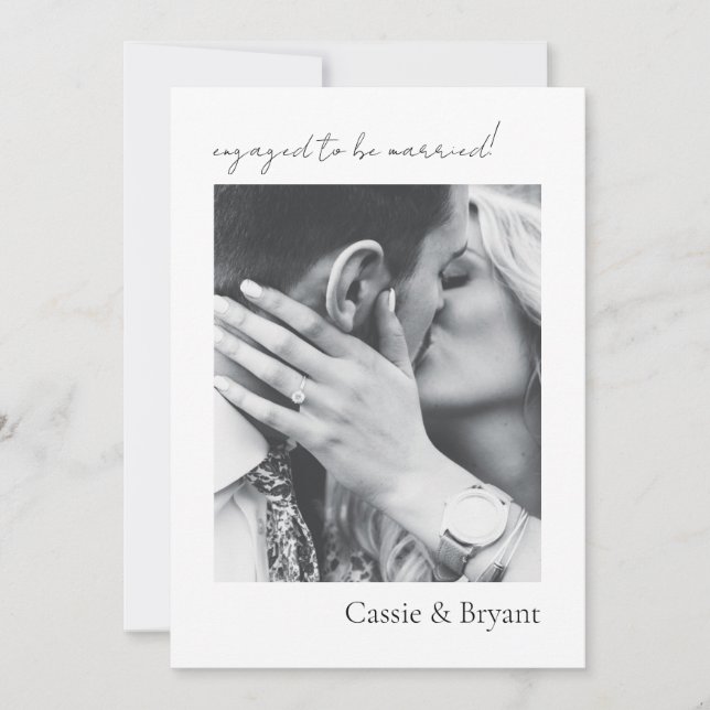 Script Moderno Elegante Anúncio de Casamento Minim (Frente)