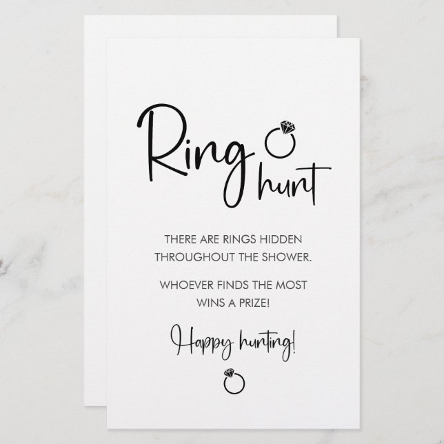 Script Moderno Elegante | Ring Hunt Sing (Frente/Verso)