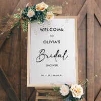 Script Moderno | Poster de sinais de boas-vindas d