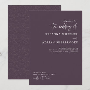 Script na moda Convite para casamento moderno