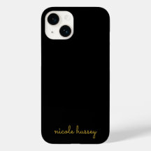 Script Preto e Dourado | Monograma Moderno Elegant