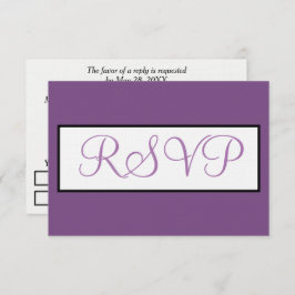 Script RSVP de Casamento Violet Dusty