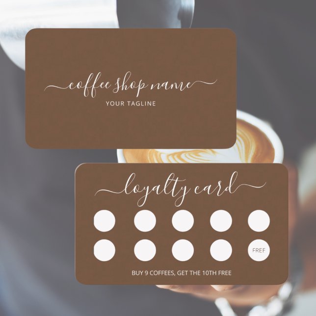 Script Simples de Cartão de Lealdade de Café Perso (Custom Coffee Loyalty Card Simple Script)