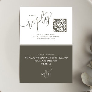 Script Simples de Código QR RSVP de Casamento Eleg