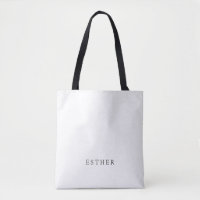 Script Vintage Monogramado Bridesmaid Tote Bag