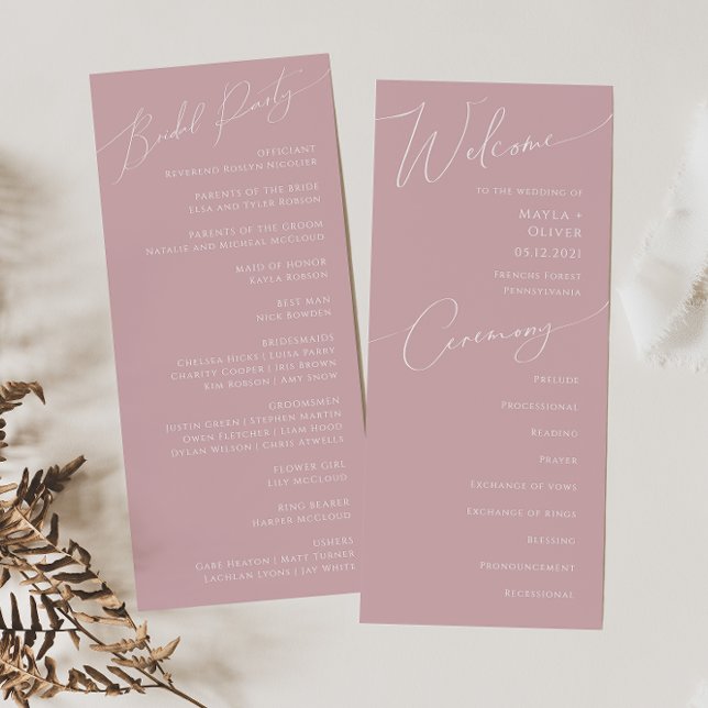 Script Whimsical | Programa Dusty Rosa Wedding (Criador carregado)