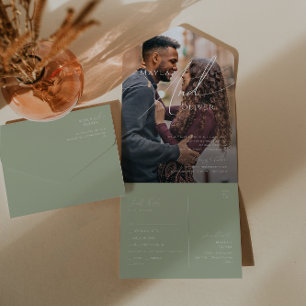 Script Whimsical   Sage Casual Photo Seal and Send