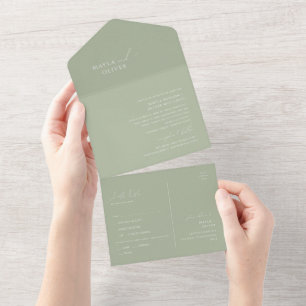 Script Whimsical Sage Green Seal e Send