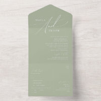 Script Whimsical | Sage Green Seal e Send