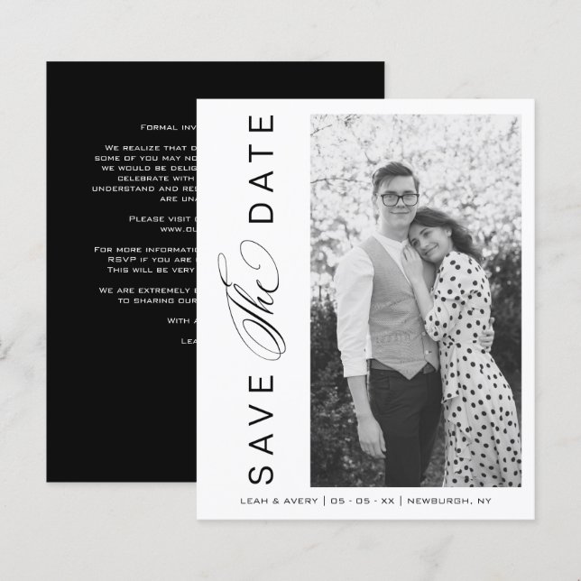 Script Wimshical de Foto de Casamento BW de Orçame (Frente/Verso)