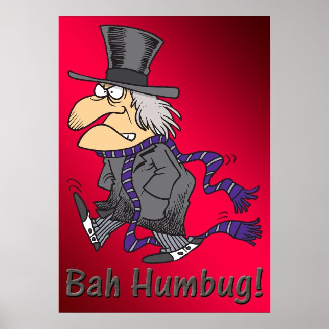 Scrooge & Bah Humbug Poster (Frente)