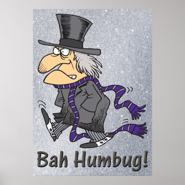 Scrooge & Bah Humbug Poster (Frente)