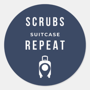 Scrubs Mala de Repetição - Adesivo Engraçado de En