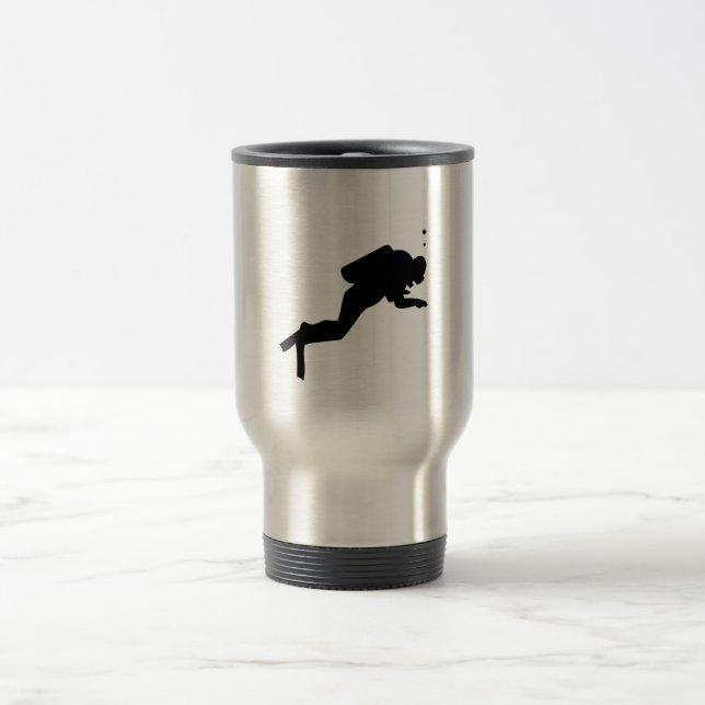 Scuba Diver - Caneca de viagem (Centro)
