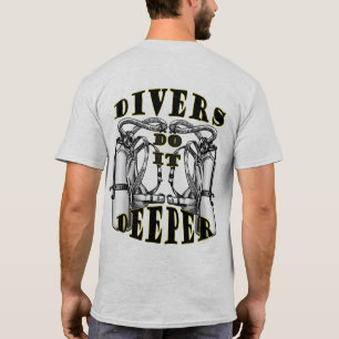 Scuba Divers Engraçada Do It Sens T-shirt 1