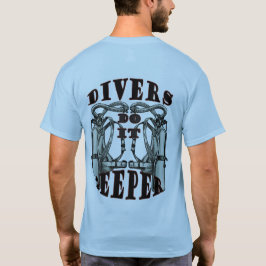 Scuba Divers Engraçado Faz Mens T-shirt Azul