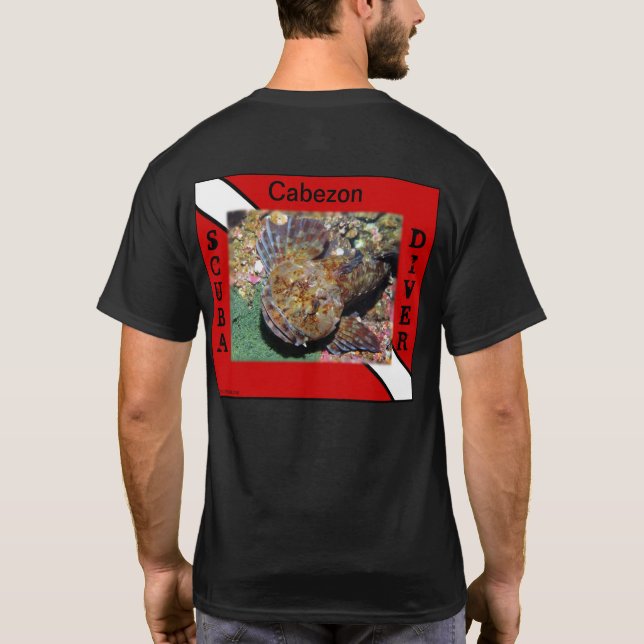 Scuba Diving Camisas Cabezon (Verso)