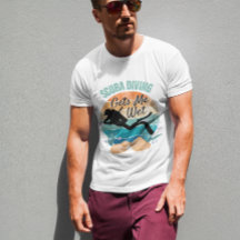 Scuba Merging Me Dá T-shirt Molhada