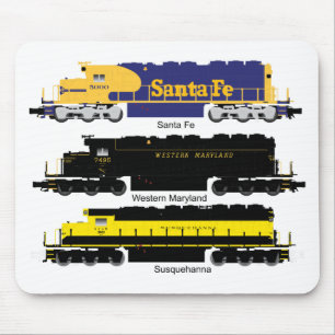 SD40 locomotiva elétrica diesel Mousepad