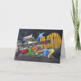 Se a Música é o Alimento do Amor Cartão de Boas Fe