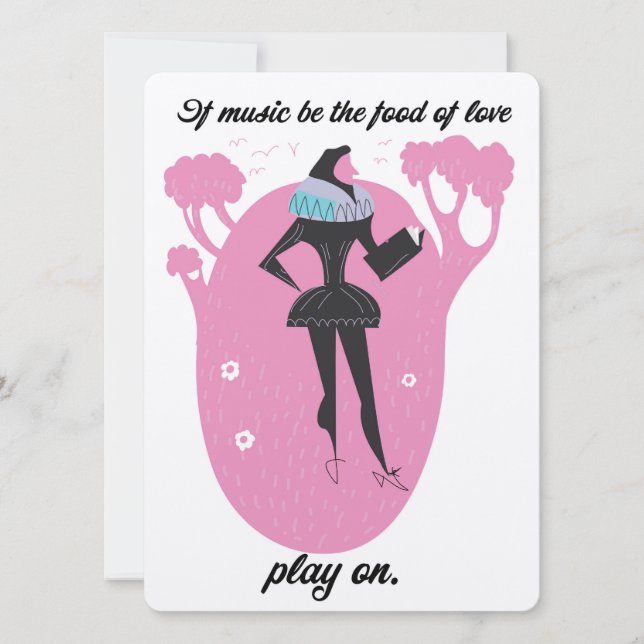 Se a música for a comida do amor, tocar (Frente)