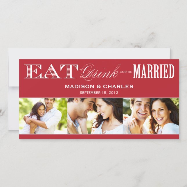 & SE CASAR | SALVAR O ANÚNCIO DE DATA (Frente)