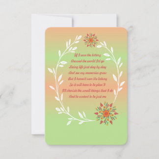 Se eu ganhar o poema da loteria