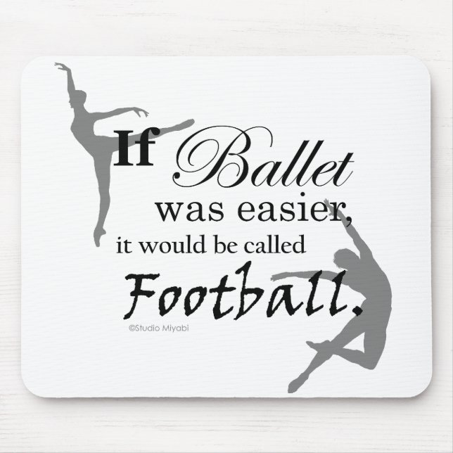 Se o balé se realizava… Mousepad (customizável) (Frente)